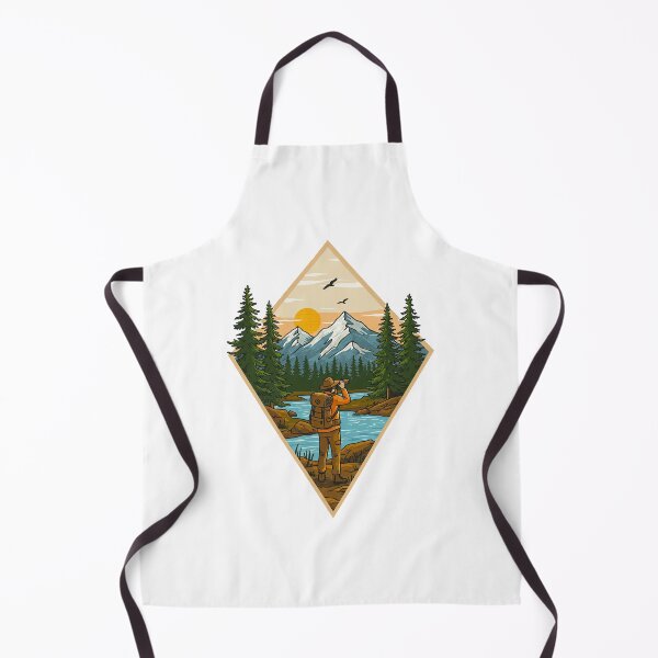 Item preview, Mountain Hiker Landscape in Diamond Frame designed and sold by TeeARTHY.
