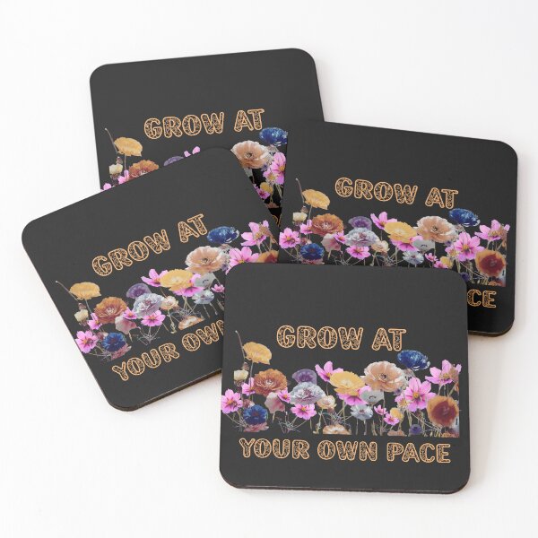 Item preview, Grow At Your Own Pace Floral Wildflower Quote designed and sold by Pukisdaizi.