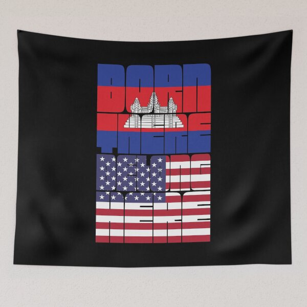 Item preview, Born Cambodia Belong American designed and sold by FlagX.
