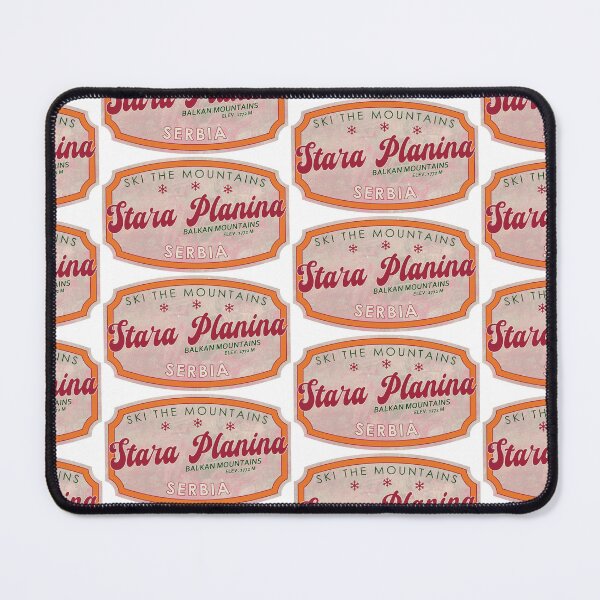 Item preview, Stara Planina, Serbia, Balkan Mountains, Ski, textured skiing badge designed and sold by Wanderful-roads.