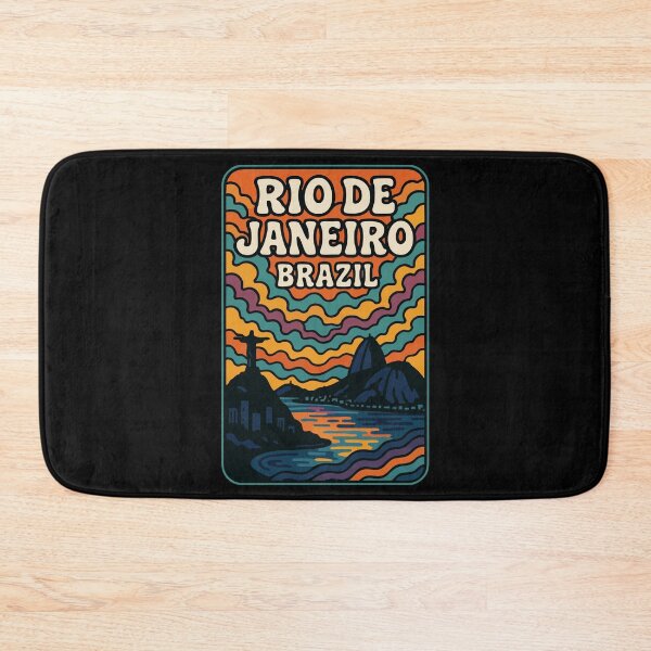 Item preview, Rio De Janeiro Travel Retro Trippy Art designed and sold by TomFrontierArt.