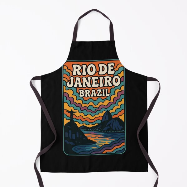 Item preview, Rio De Janeiro Travel Retro Trippy Art designed and sold by TomFrontierArt.