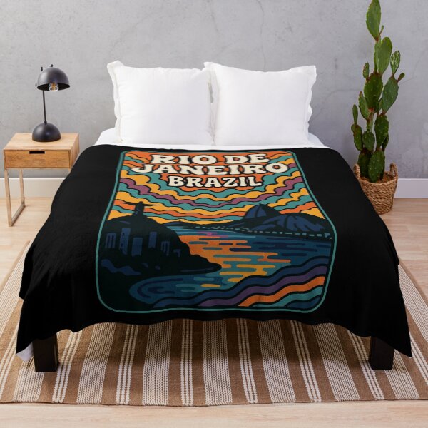 Item preview, Rio De Janeiro Travel Retro Trippy Art designed and sold by TomFrontierArt.