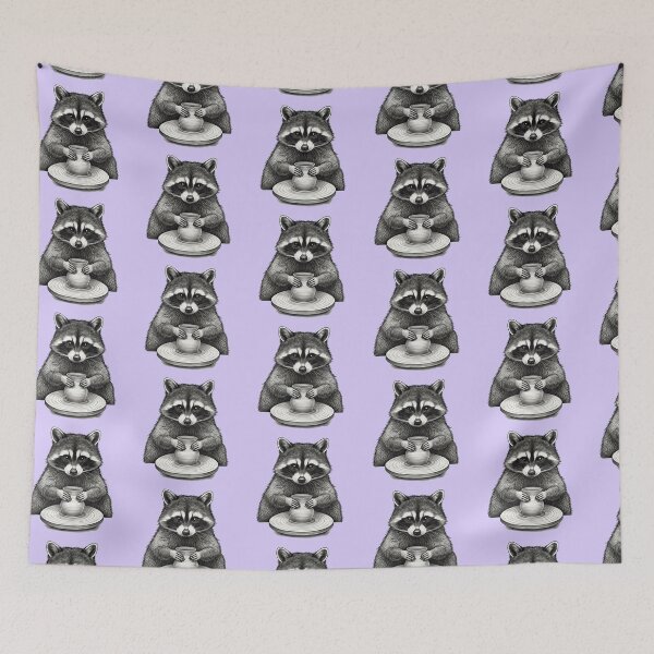 Item preview, Cute Raccoon Doing Pottery designed and sold by TeeARTHY.