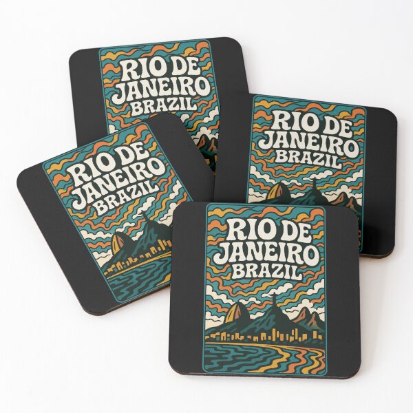 Item preview, Rio De Janeiro Retro Trippy Art designed and sold by TomFrontierArt.