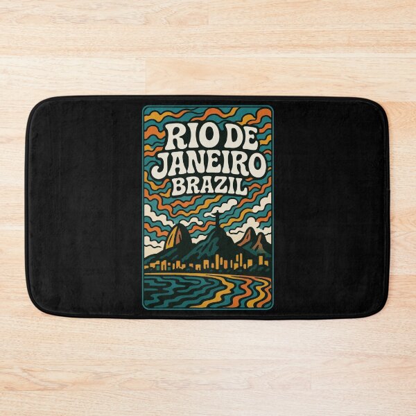 Item preview, Rio De Janeiro Retro Trippy Art designed and sold by TomFrontierArt.