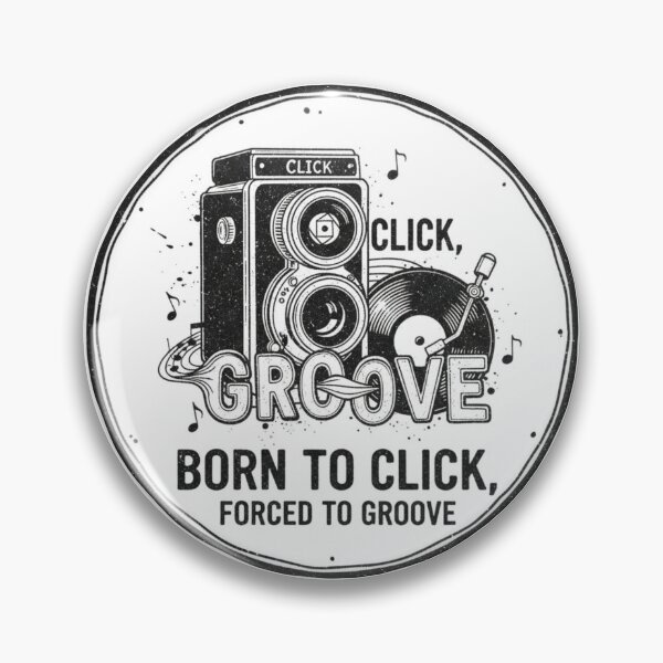 Item preview, Born to Click, Forced to Groove - Vintage Camera & Vinyl Design by Elias Brick Intelligent Groove designed and sold by ELIAS BRICK INTELLIGENT GROOVE.