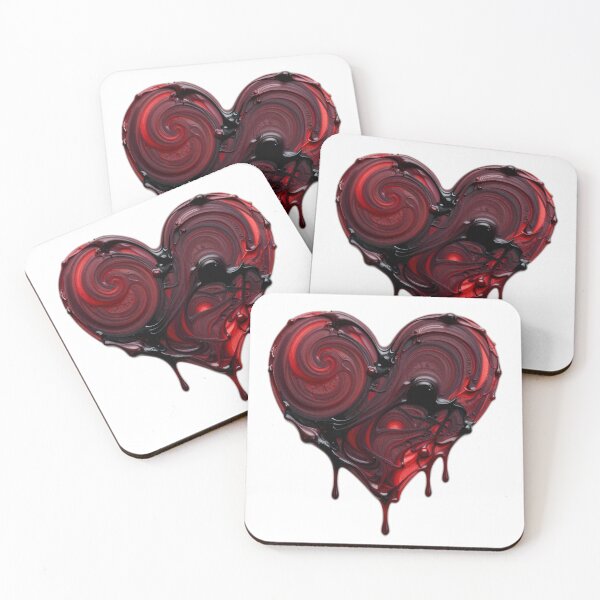 Item preview, twisted love dark gothic colorful artistic heart abstract design designed and sold by SmashingDeals.