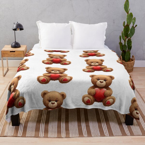 Item preview, Cute Valentine Teddy Bear Holding Red Heart Sticker designed and sold by Teewave-Ashish.