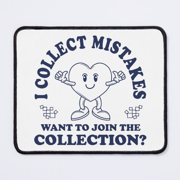 Item preview, Collect Mistakes Retro Vintage Cartoon Heart designed and sold by CreareAT.