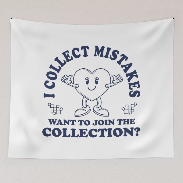Item preview, Collect Mistakes Retro Vintage Cartoon Heart designed and sold by CreareAT.