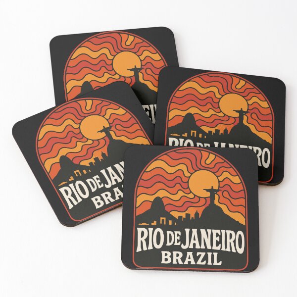 Item preview, Rio De Janeiro Brazil Retro Vintage Trippy Art designed and sold by TomFrontierArt.