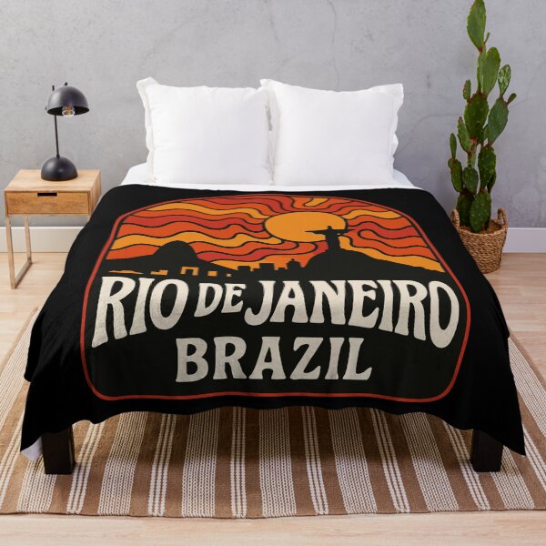 Item preview, Rio De Janeiro Brazil Retro Vintage Trippy Art designed and sold by TomFrontierArt.