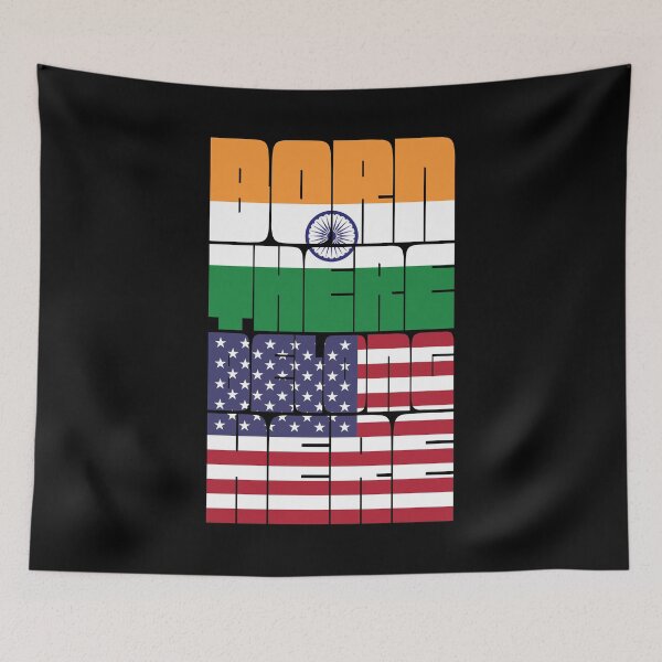 Item preview, Born India Belong American designed and sold by FlagX.