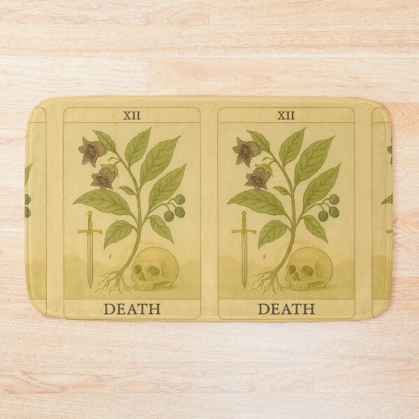 Item preview, Death + Belladonna — Botanical Arcana Tarot Art designed and sold by LuxuryApparels.