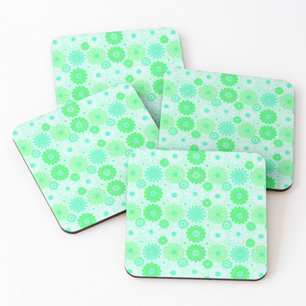 Item preview, Minty Mod Blossoms designed and sold by Dawne's Designs.