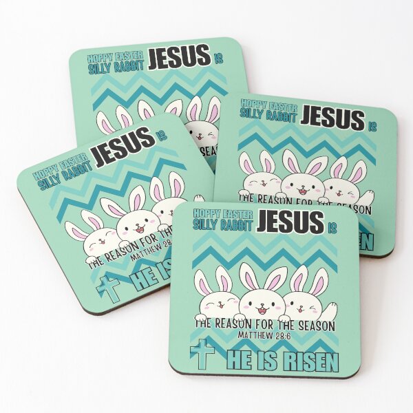 Item preview, Silly Rabbit, Jesus Is The Reason For The Season, He Is Risen, Hoppy Easter Bunny, Green designed and sold by Forevermore.