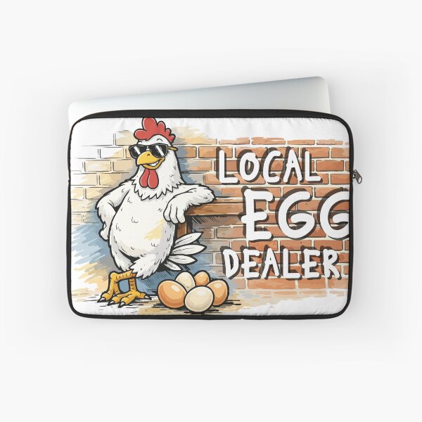 Item preview, Local Egg Dealer Funny Rooster Farm Illustration designed and sold by CreareAT.