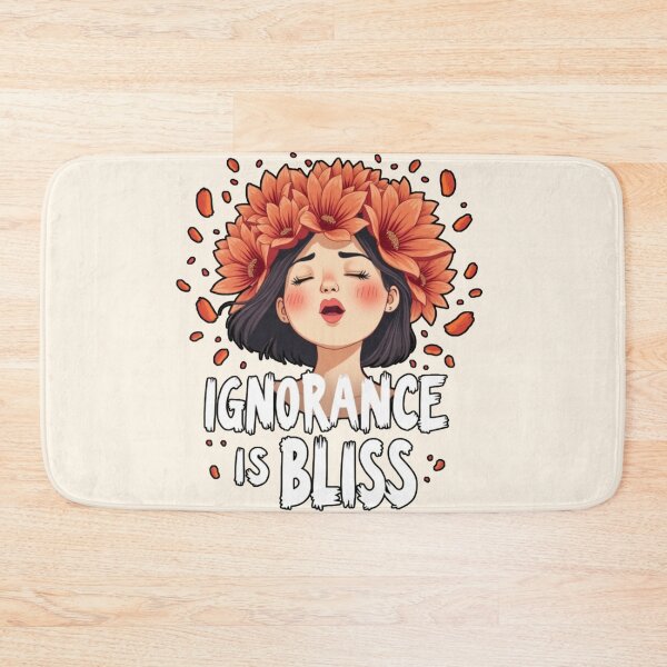 Item preview, Ignorance is Bliss Floral Crown Illustration designed and sold by PriyaMagic.