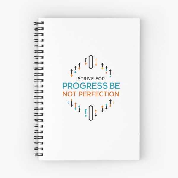 Item preview, Strive For Progress Not Perfection Geometric Arrow Art designed and sold by Posiheal26.