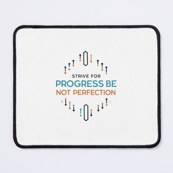 Item preview, Strive For Progress Not Perfection Geometric Arrow Art designed and sold by Posiheal26.