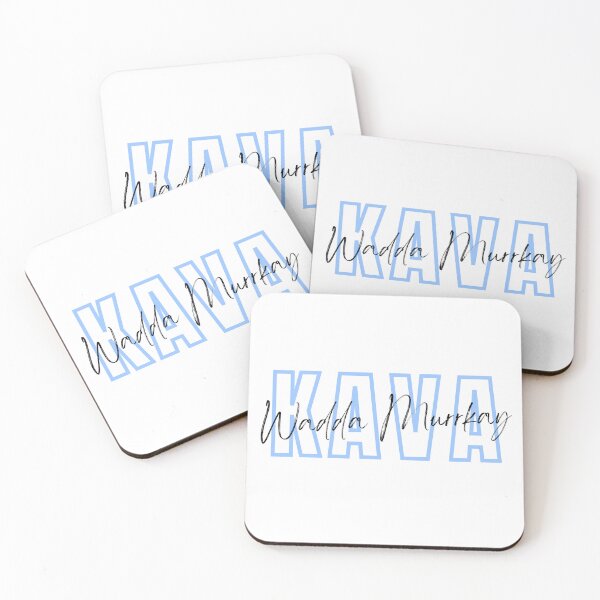 Item preview, Minimalist Blue and White Waddamurrkay Typography designed and sold by Waddamurrkay.