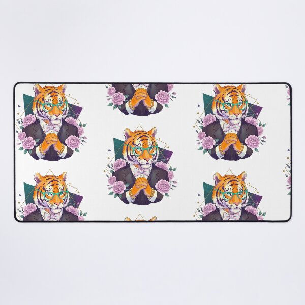 Item preview, Dapper Tiger in Suit with Roses designed and sold by TeeARTHY.