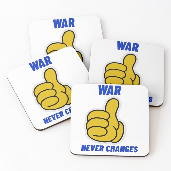 Item preview, WAR NEVER CHANGES THUMBS UP designed and sold by brokenhand34.