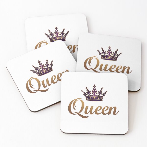 Item preview, Regal Queen Luxury Gold Crown Typography Art designed and sold by Posiheal26.