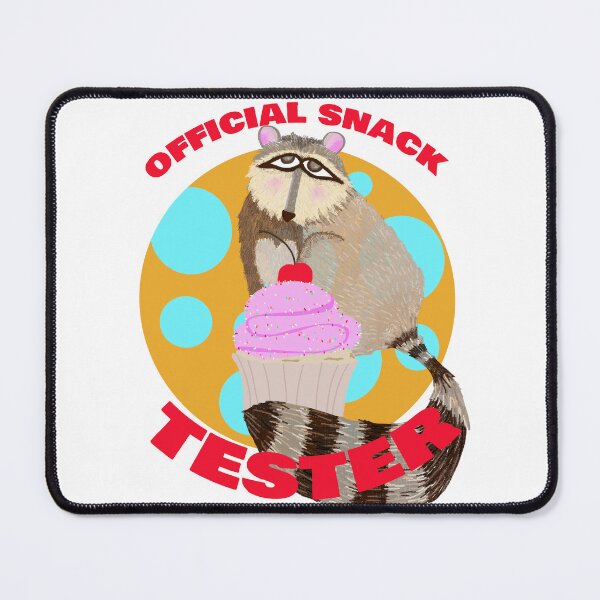 Item preview, Official Snack Tester – Cute Raccoon & Cupcake Whimsical Art designed and sold by MidModMagic.