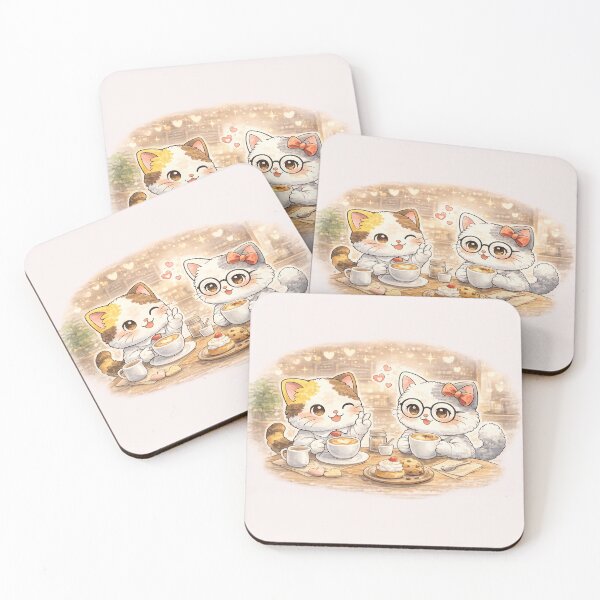 Item preview, Mochi & Lumi – Chat adorable in a cozy café designed and sold by Mochi Studio.