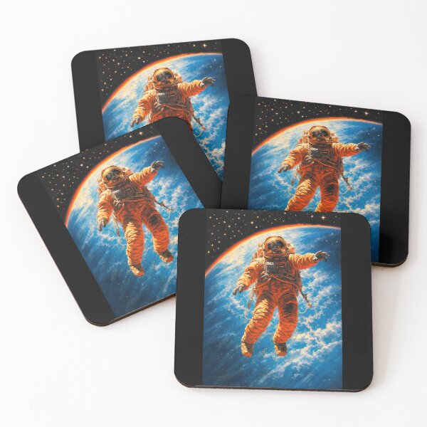 Item preview, Cosmic Astronaut Floating in Space Art designed and sold by GetGoodFit.