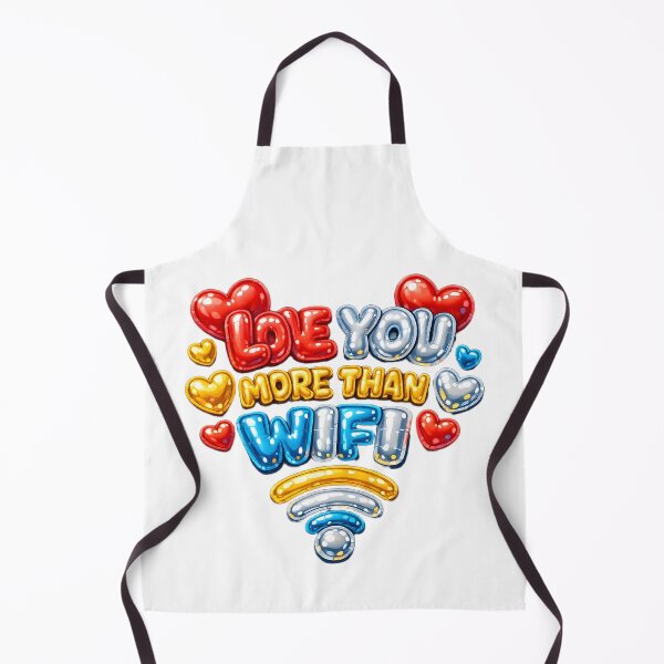 Artikelvorschau, Lustiges Valentinstags-T-Shirt: Ich liebe dich mehr als WLAN entworfen und verkauft von Nexk.Oi.
