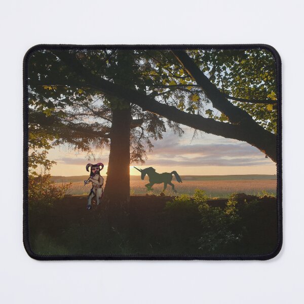 Item preview, Midsummer Magic: Pan and Unicorn in the Dawn designed and sold by StomperMcEwan.
