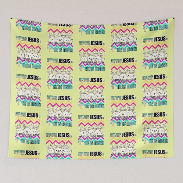 Item preview, Silly Rabbit, Jesus Is The Reason For The Season, He Is Risen, Hoppy Easter Bunny, Bright Colors designed and sold by Forevermore.