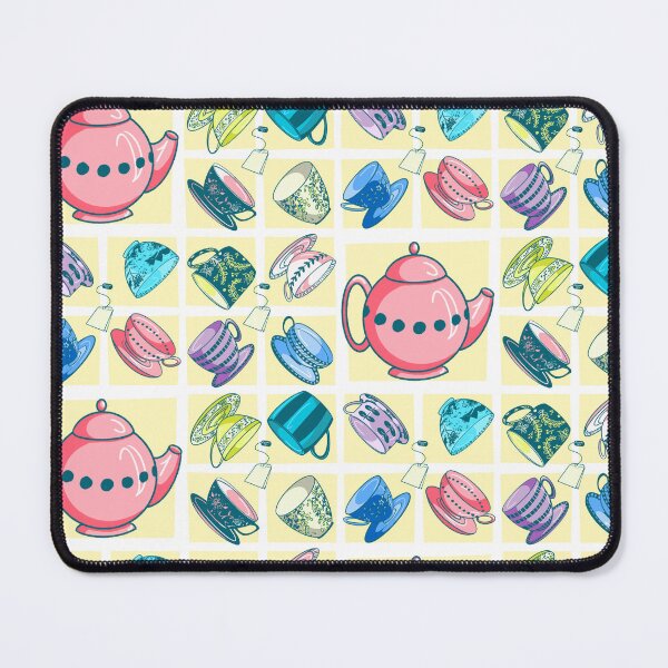 Item preview, Tea Time Cups and Saucers print by Renee Machan designed and sold by RMachanArt.