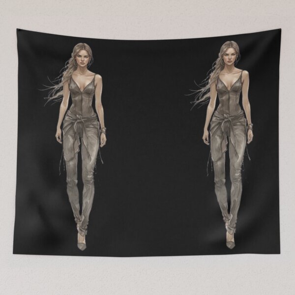 Item preview, Minimal Woman Body Line Art — Elegant Feminine Silhouette Aesthetic designed and sold by Ditstyle.