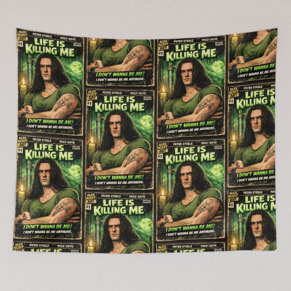Artikelvorschau, PETER STEELE LIFE IS KILLING ME COMIC COVER TYPE O NEG entworfen und verkauft von Campbell0395.