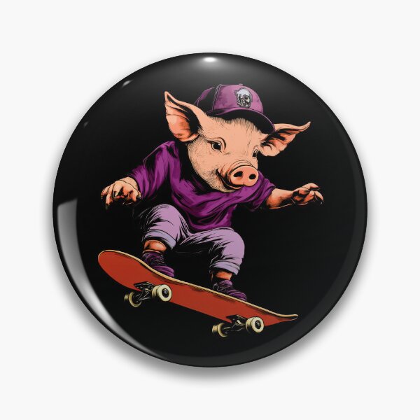 Item preview, Pig Skateboard / Skater Pig designed and sold by Soulskier.