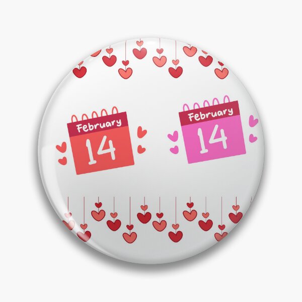 Item preview, Valentine’s Day February 14 Heart Calendar Design – Cute Red Love Illustration (Support a Student’s Education) designed and sold by 1234saad.