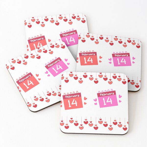 Item preview, Valentine’s Day February 14 Heart Calendar Design – Cute Red Love Illustration (Support a Student’s Education) designed and sold by 1234saad.