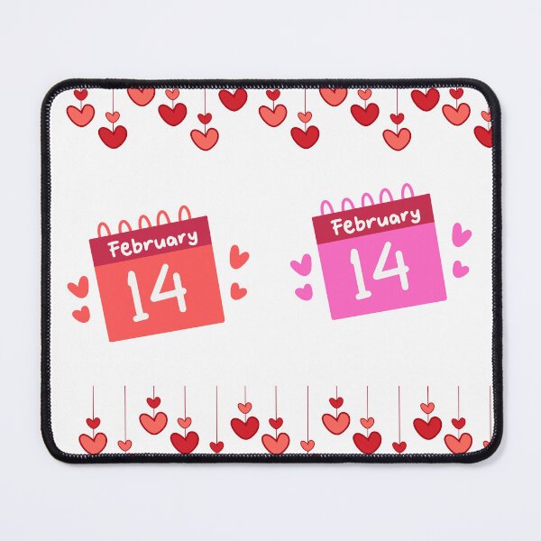 Item preview, Valentine’s Day February 14 Heart Calendar Design – Cute Red Love Illustration (Support a Student’s Education) designed and sold by 1234saad.