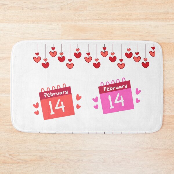 Item preview, Valentine’s Day February 14 Heart Calendar Design – Cute Red Love Illustration (Support a Student’s Education) designed and sold by 1234saad.