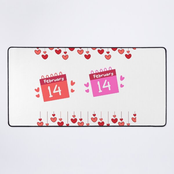 Item preview, Valentine’s Day February 14 Heart Calendar Design – Cute Red Love Illustration (Support a Student’s Education) designed and sold by 1234saad.