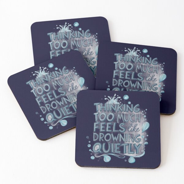 Item preview, Thinking too much feels like drowning quietly designed and sold by saied-tantawy.