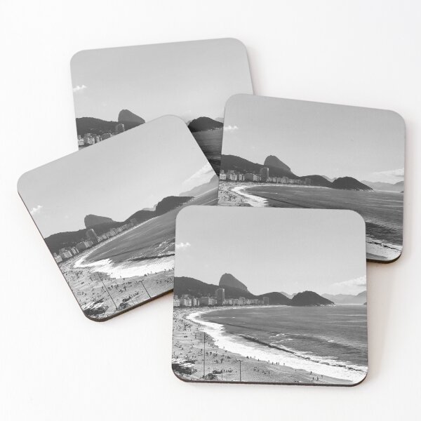 Item preview, Copacabana Beach, Rio de Janeiro, Black & White Photograph designed and sold by carryonmags.