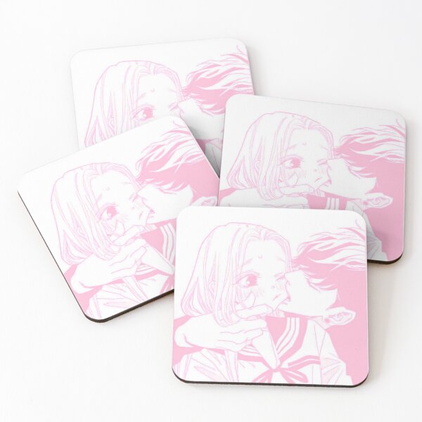 Item preview, pink manga girl and her guard dog designed and sold by inainart.