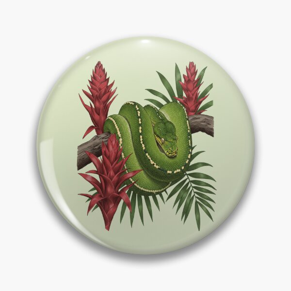 Item preview, Green Tree Python Tropical Jungle Wildlife Design designed and sold by BirdsnStuff.