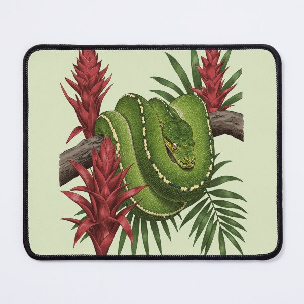 Item preview, Green Tree Python Tropical Jungle Wildlife Design designed and sold by BirdsnStuff.