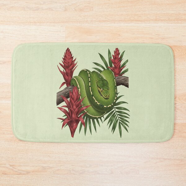 Item preview, Green Tree Python Tropical Jungle Wildlife Design designed and sold by BirdsnStuff.
